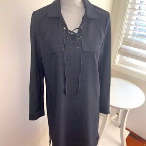 Women's Neiman Marcus Collared Long Sleeve Dress - size 6